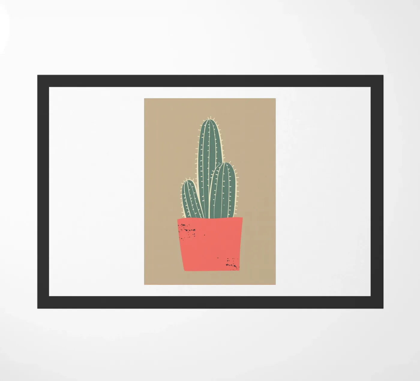 Cactus Abstract doormat by Jose