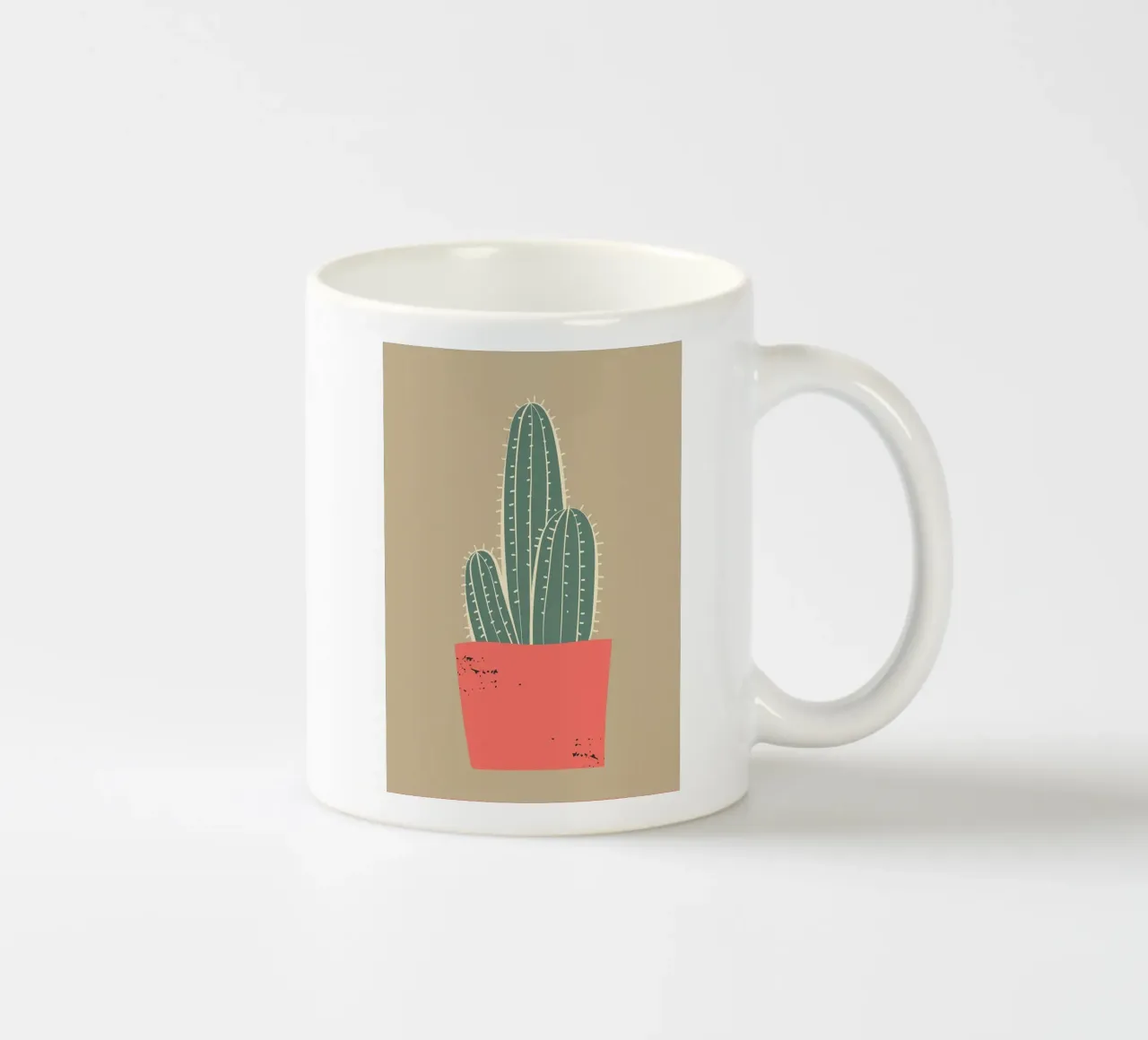 Cactus astratto tazza in ceramica da Jose