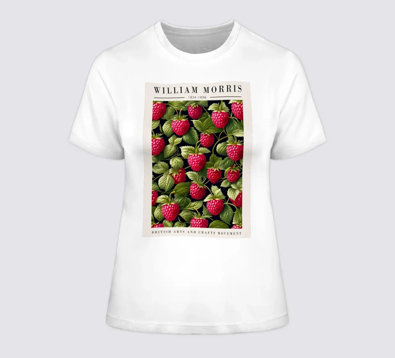 raspberry tree that bears lots of fruit women's fitted t-shirt by Ropech Shop