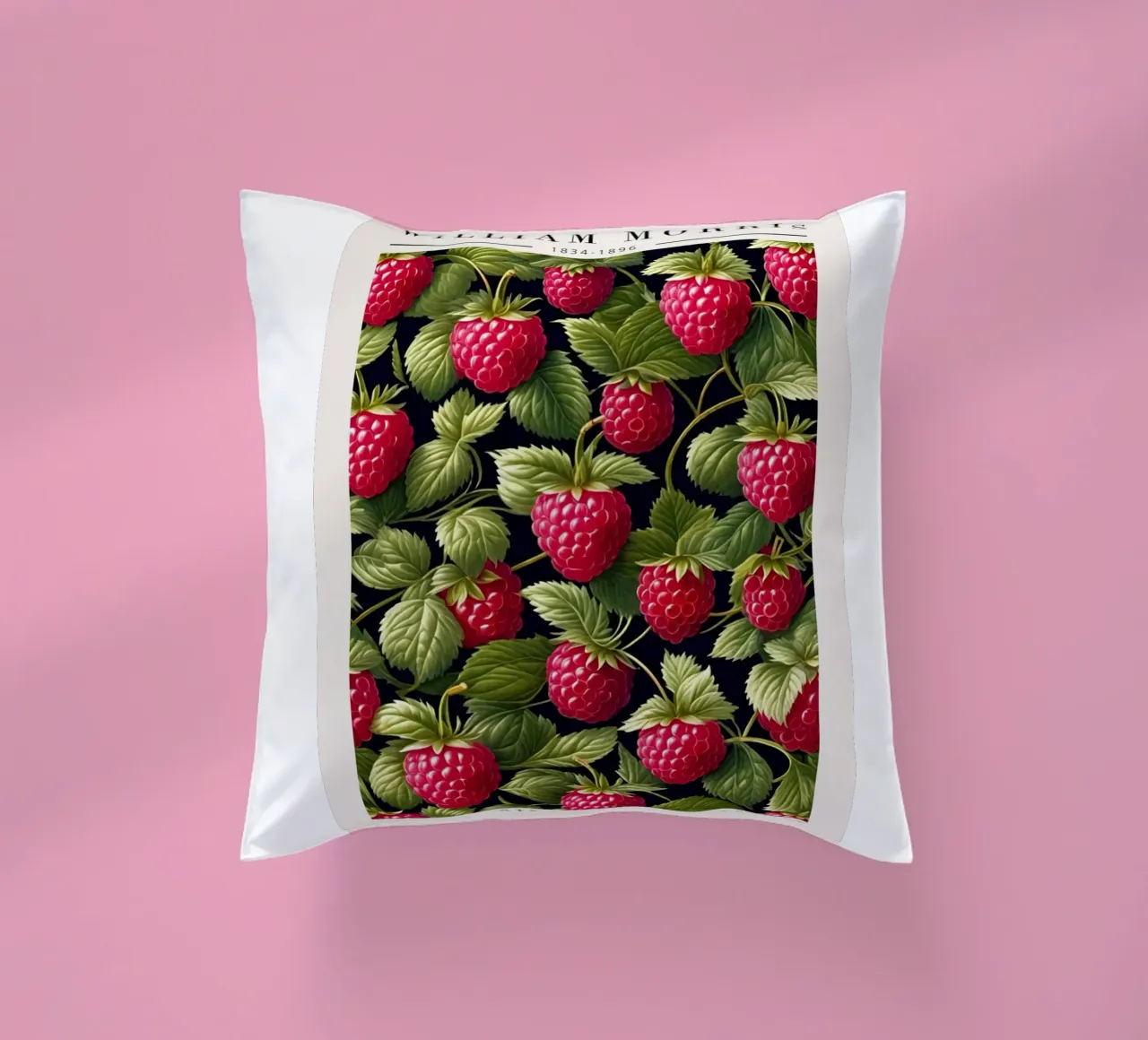 raspberry tree that bears lots of fruit decorative cushion by Ropech Shop