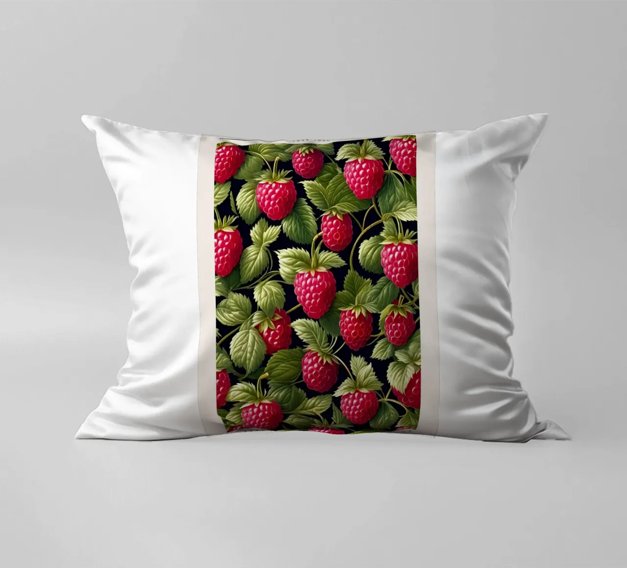 raspberry tree that bears lots of fruit decorative cushion by Ropech Shop