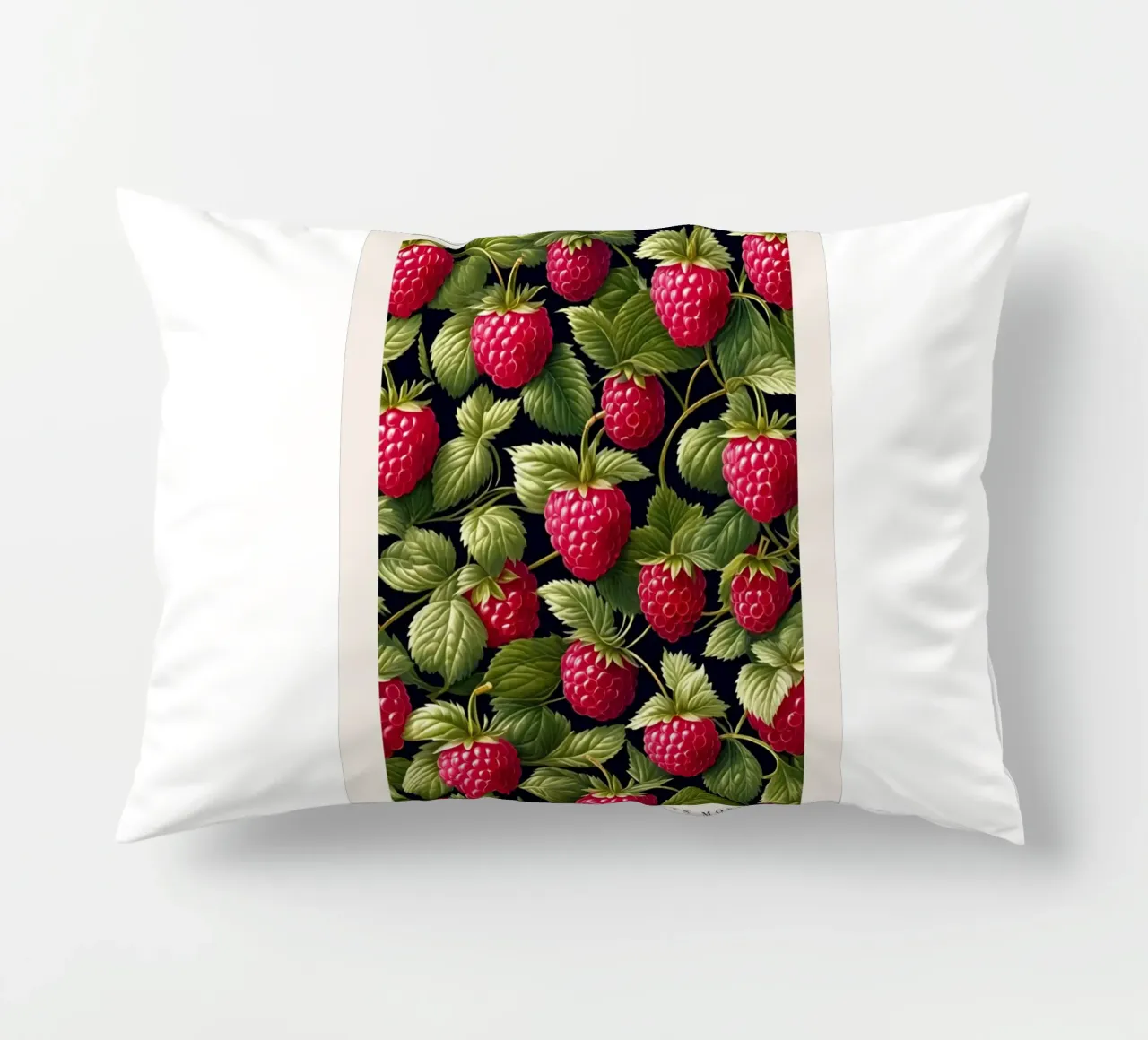 raspberry tree that bears lots of fruit decorative cushion by Ropech Shop