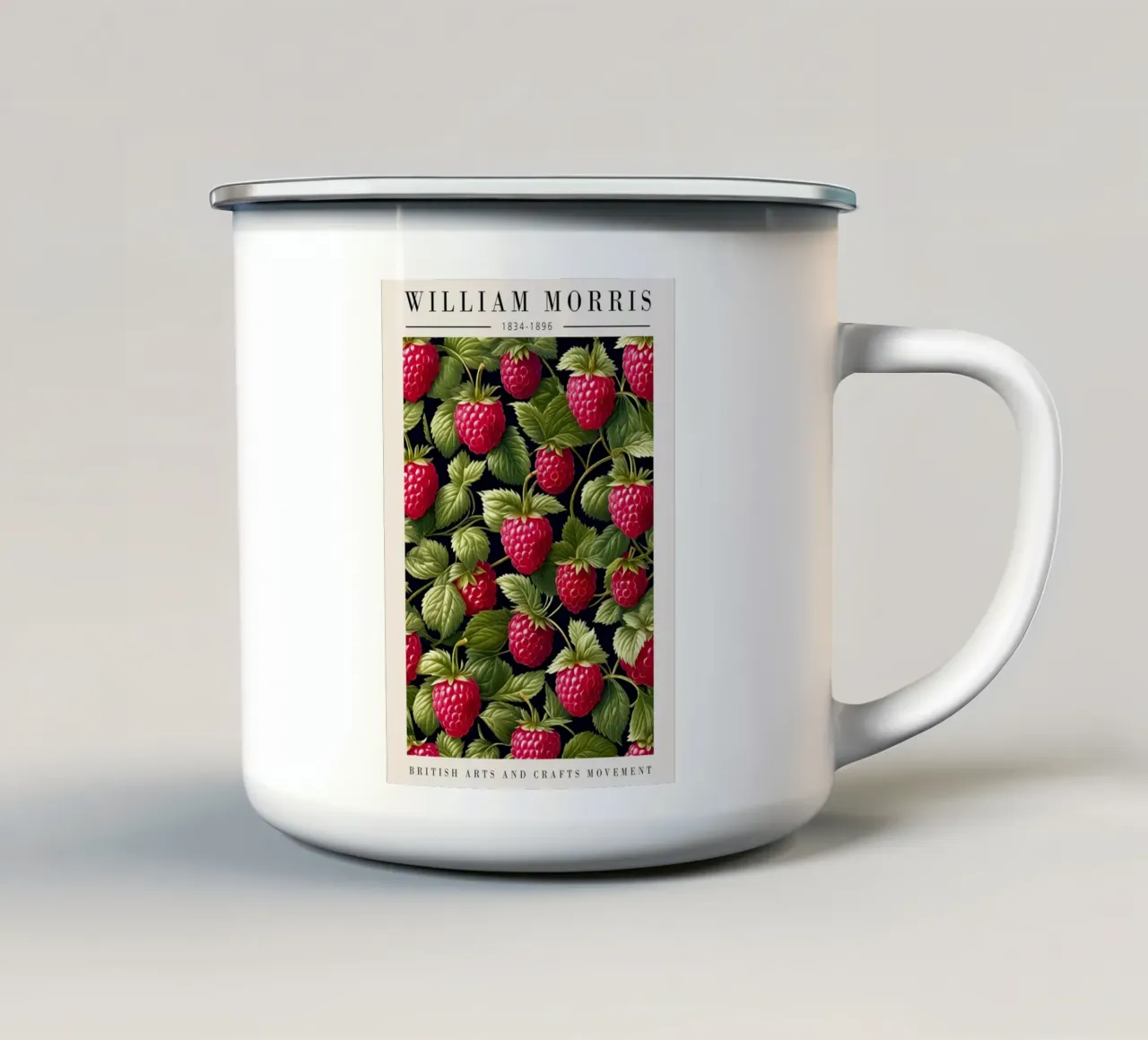 raspberry tree that bears lots of fruit enamel mug by Ropech Shop