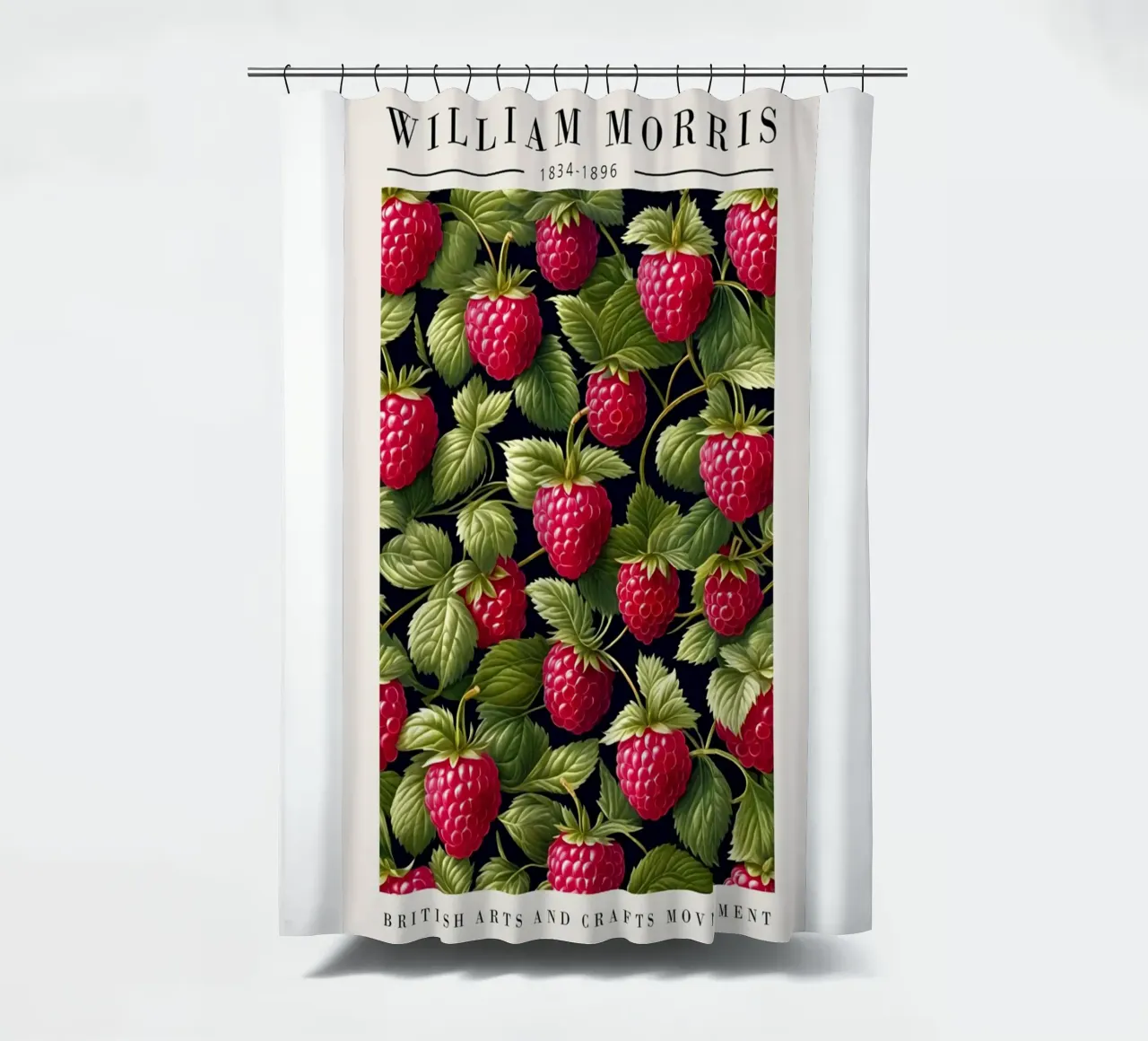 raspberry tree that bears lots of fruit shower curtain by Ropech Shop