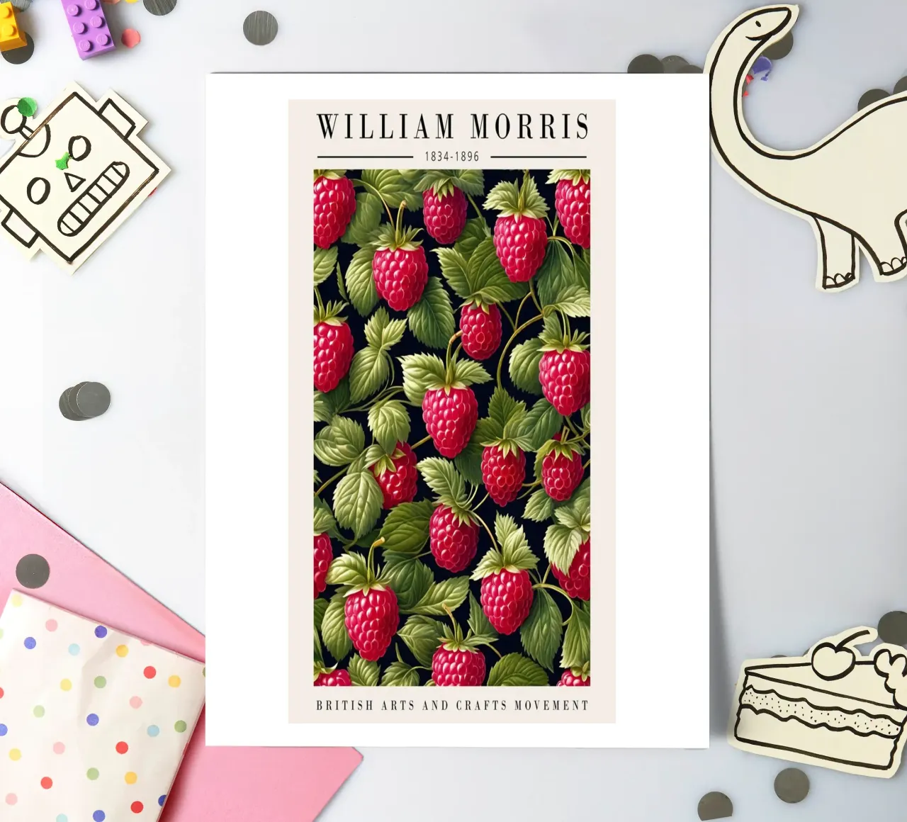 raspberry tree that bears lots of fruit sticker sheet by Ropech Shop