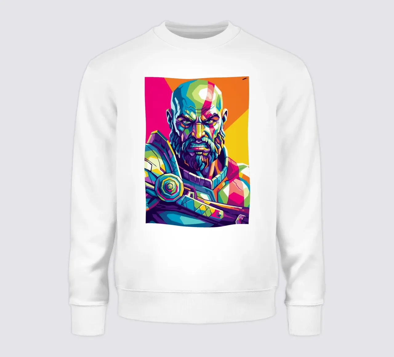 God Of War - Stile artistico WPAP (3) felpa da Hantamrata