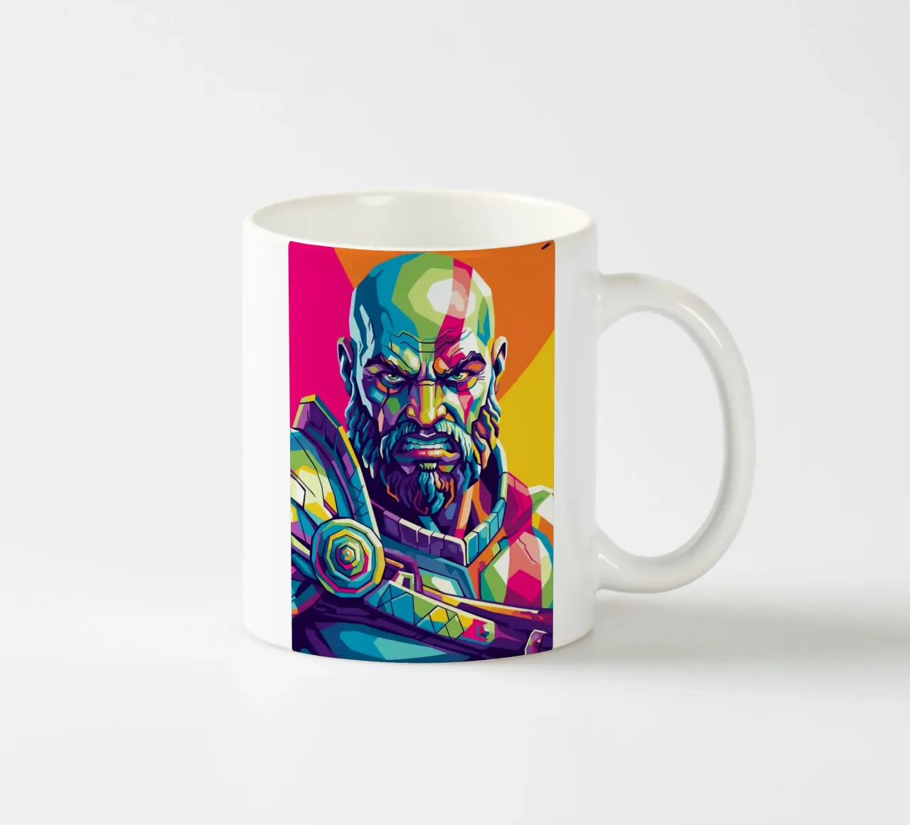 God Of War - Stile artistico WPAP (3) tazza in ceramica da Hantamrata