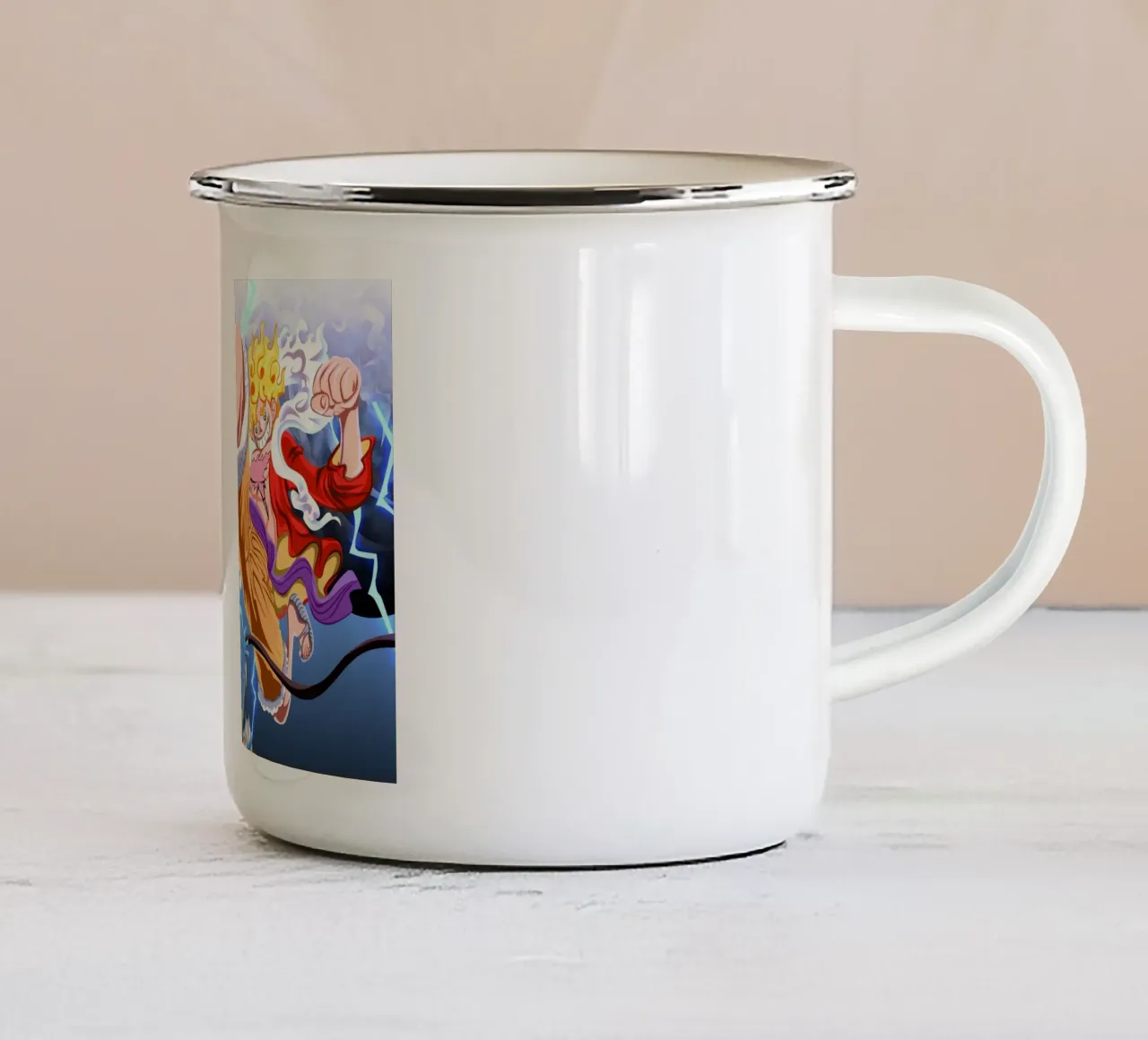 Monkey D Luffy VS Kaido tazza in smalto da Musadad Shop