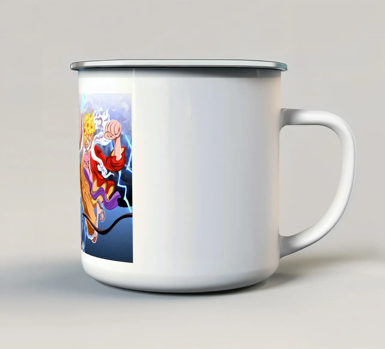 Monkey D Luffy VS Kaido tazza in smalto da Musadad Shop
