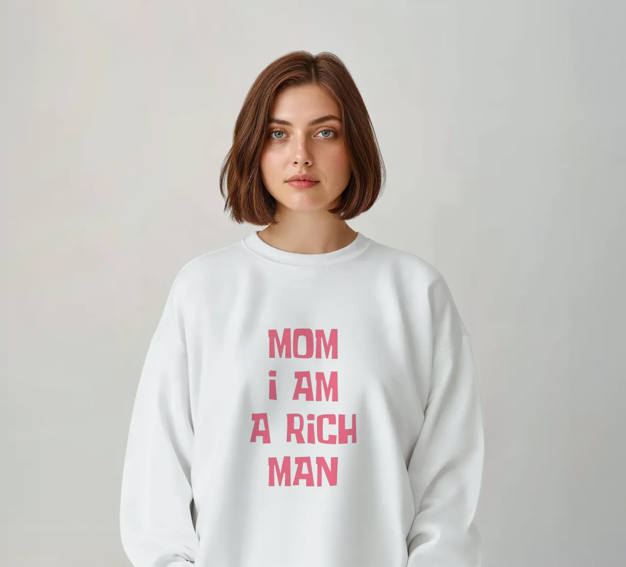 Mamma sono un uomo ricco felpa da Vintagrafica