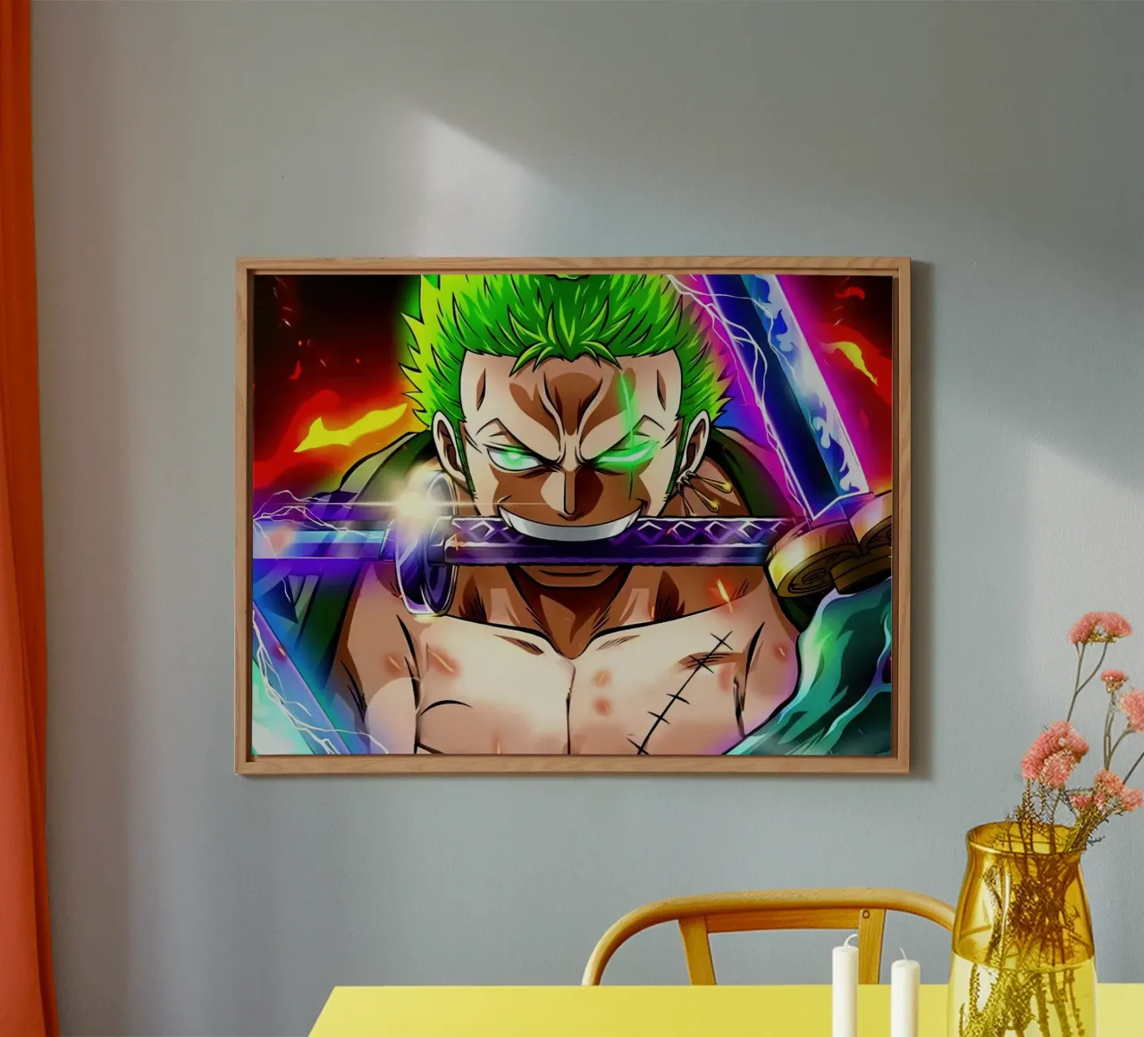 Roronoa Zoro alluminio dibond da Musadad Shop