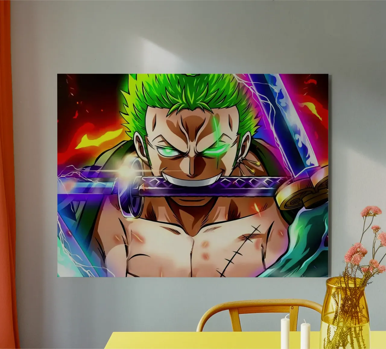 Roronoa Zoro alluminio dibond da Musadad Shop