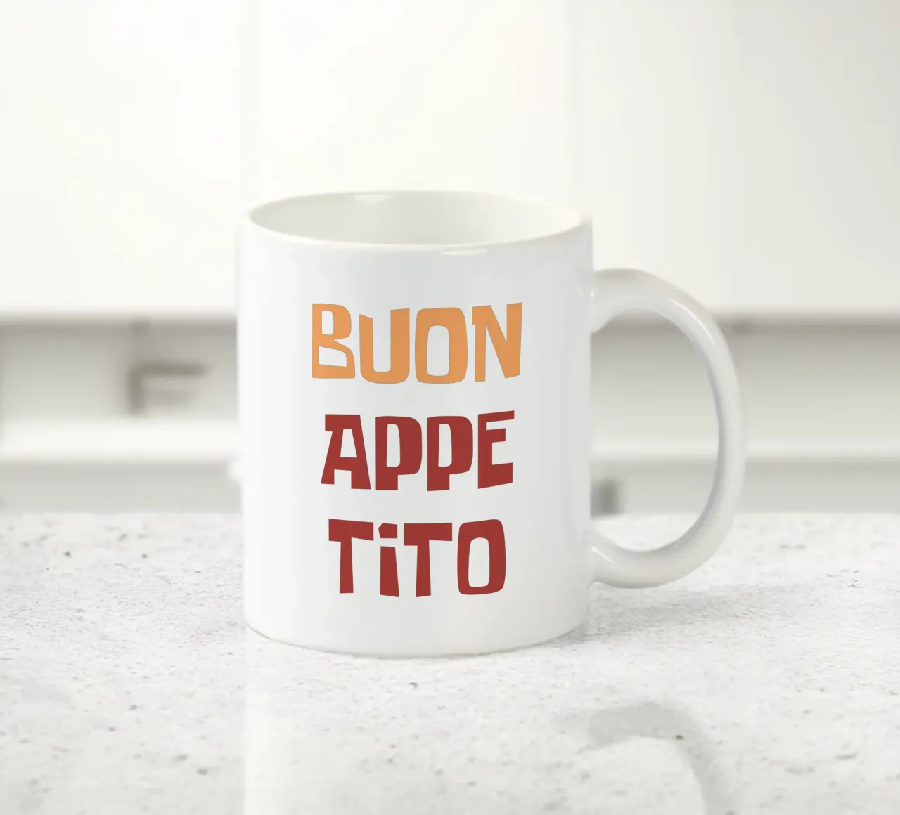 Buon Appetito tazza in ceramica da Vintagrafica