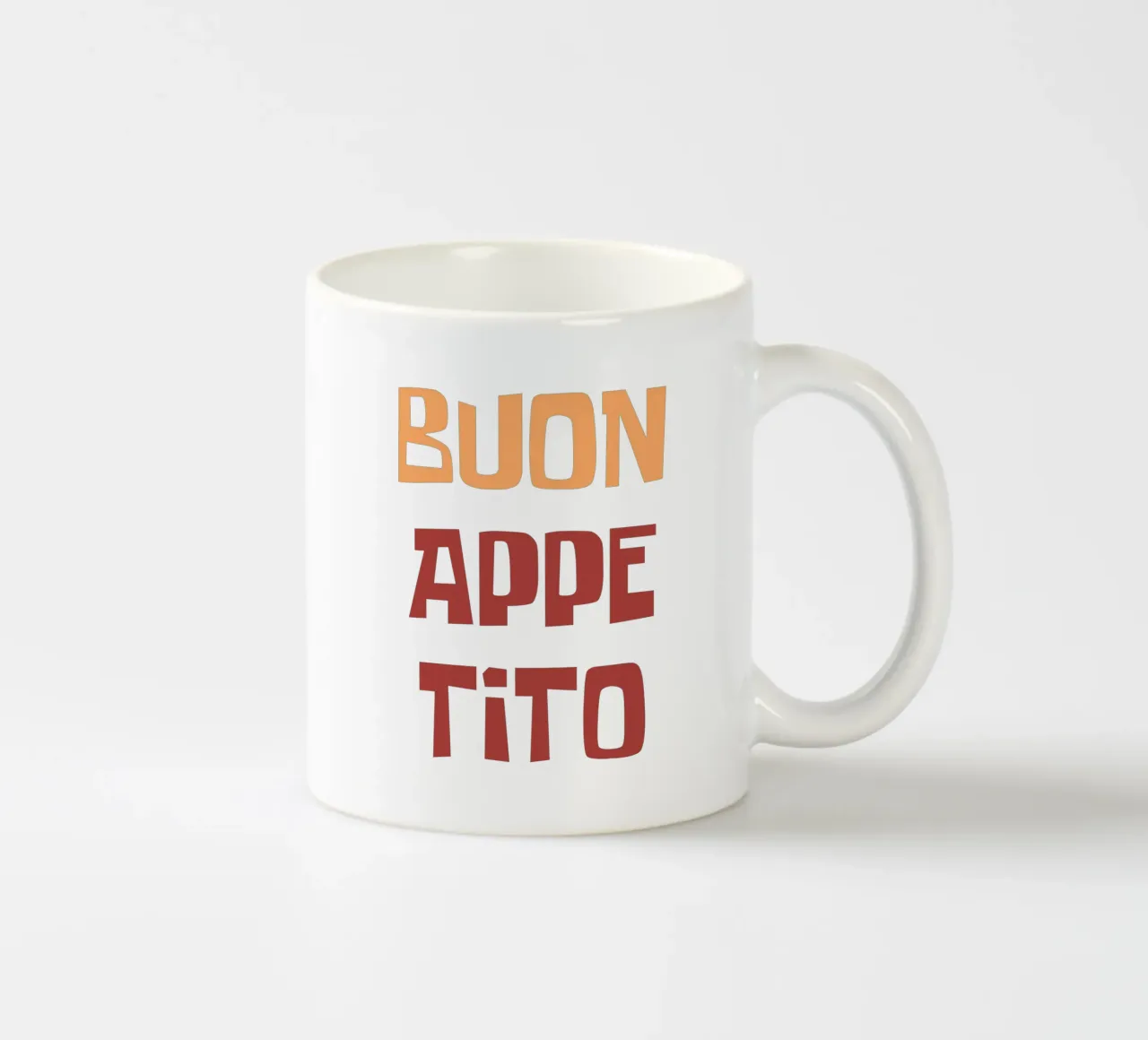 Buon Appetito tazza in ceramica da Vintagrafica