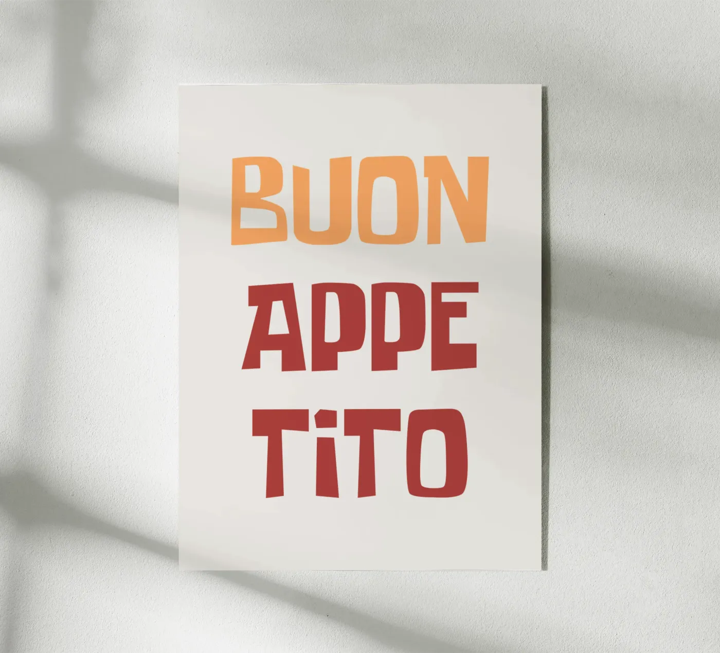 Enjoy your meal plexiglass da Vintagrafica