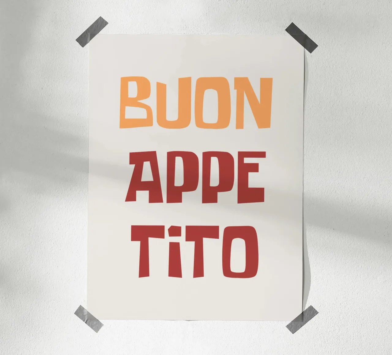 Buon Appetito carta hahnemühle da Vintagrafica