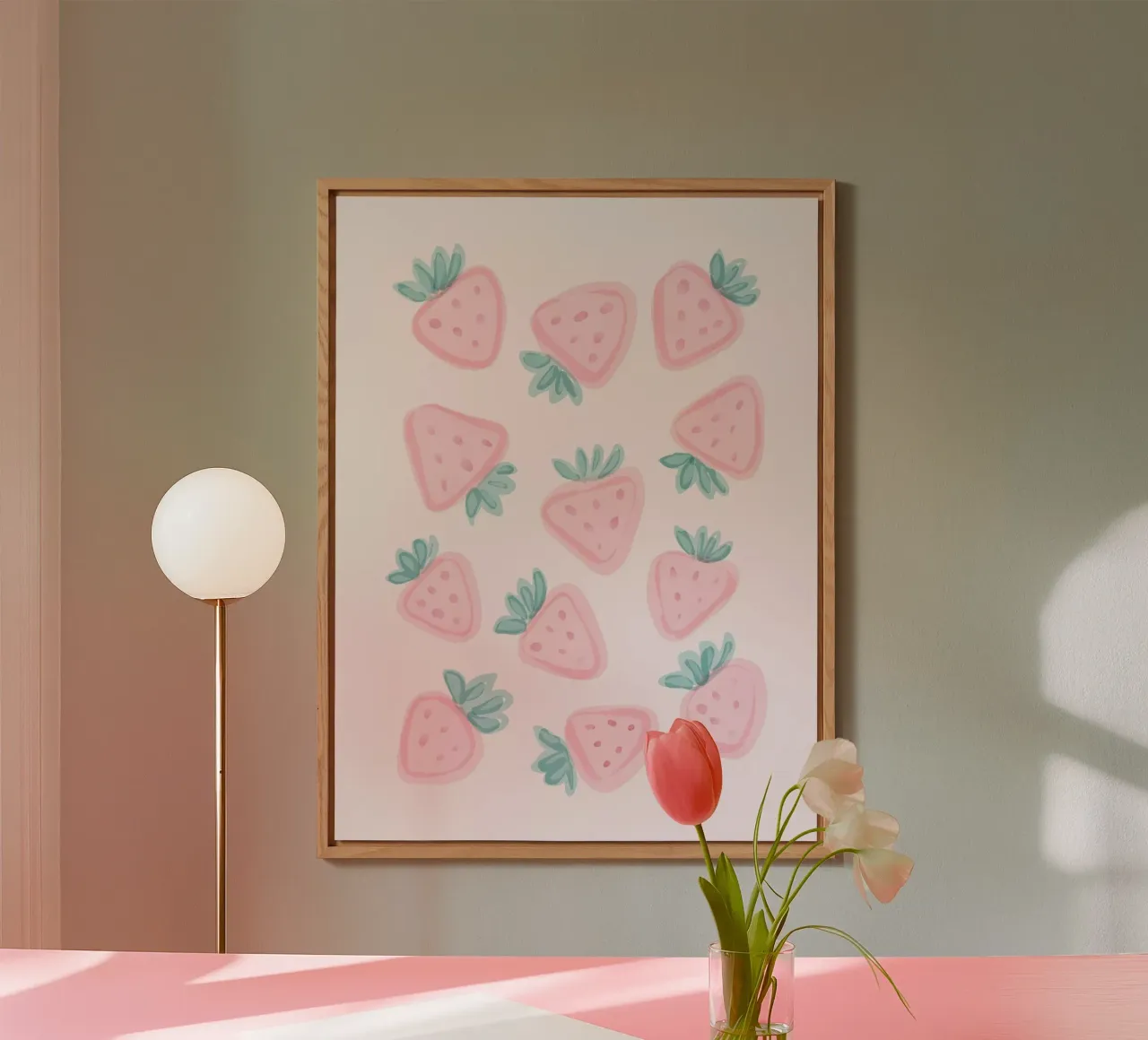 Fragole dolci alluminio dibond da cafelab