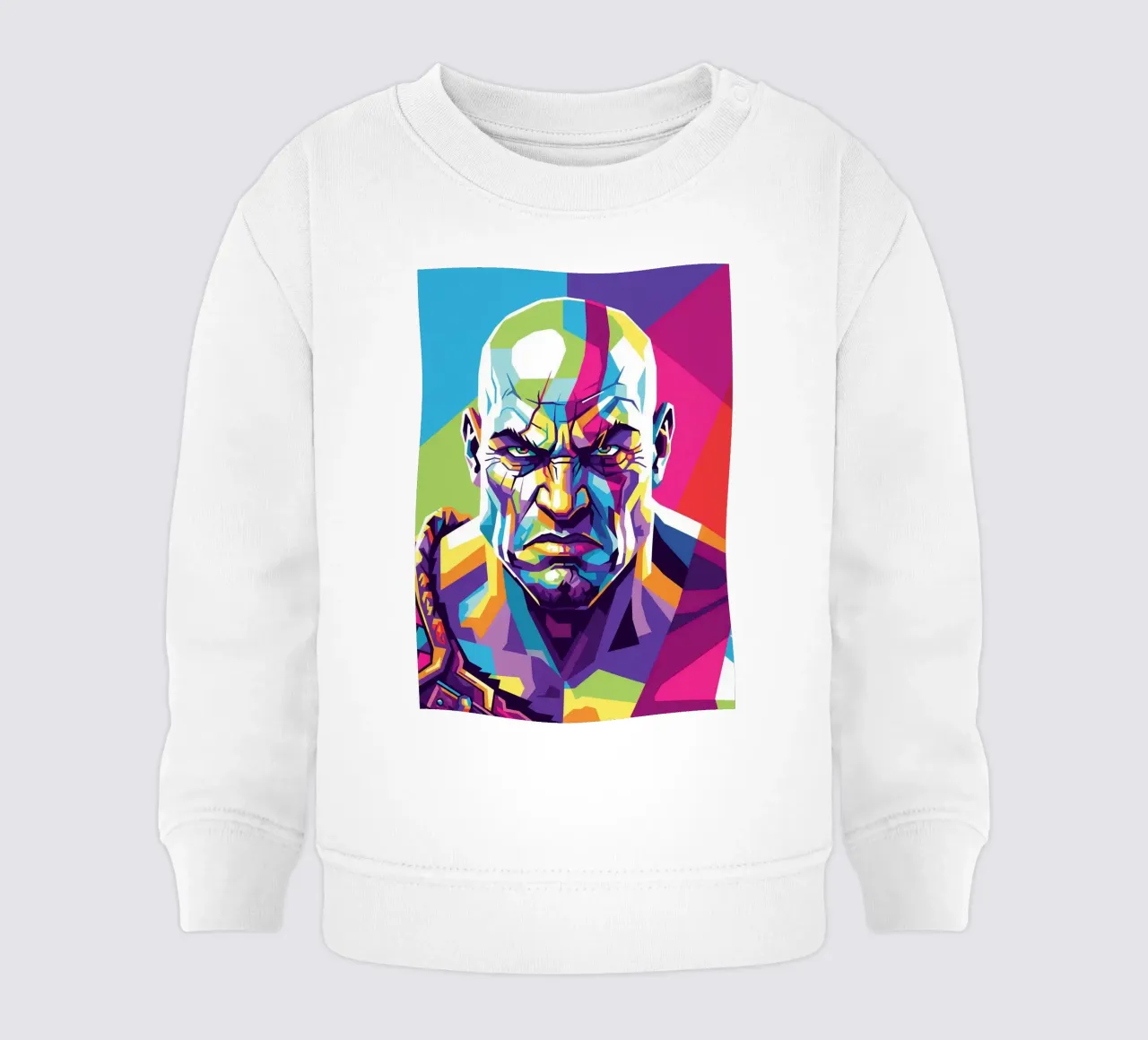 God Of War - WPAP art style (4) baby sweatshirt by Hantamrata