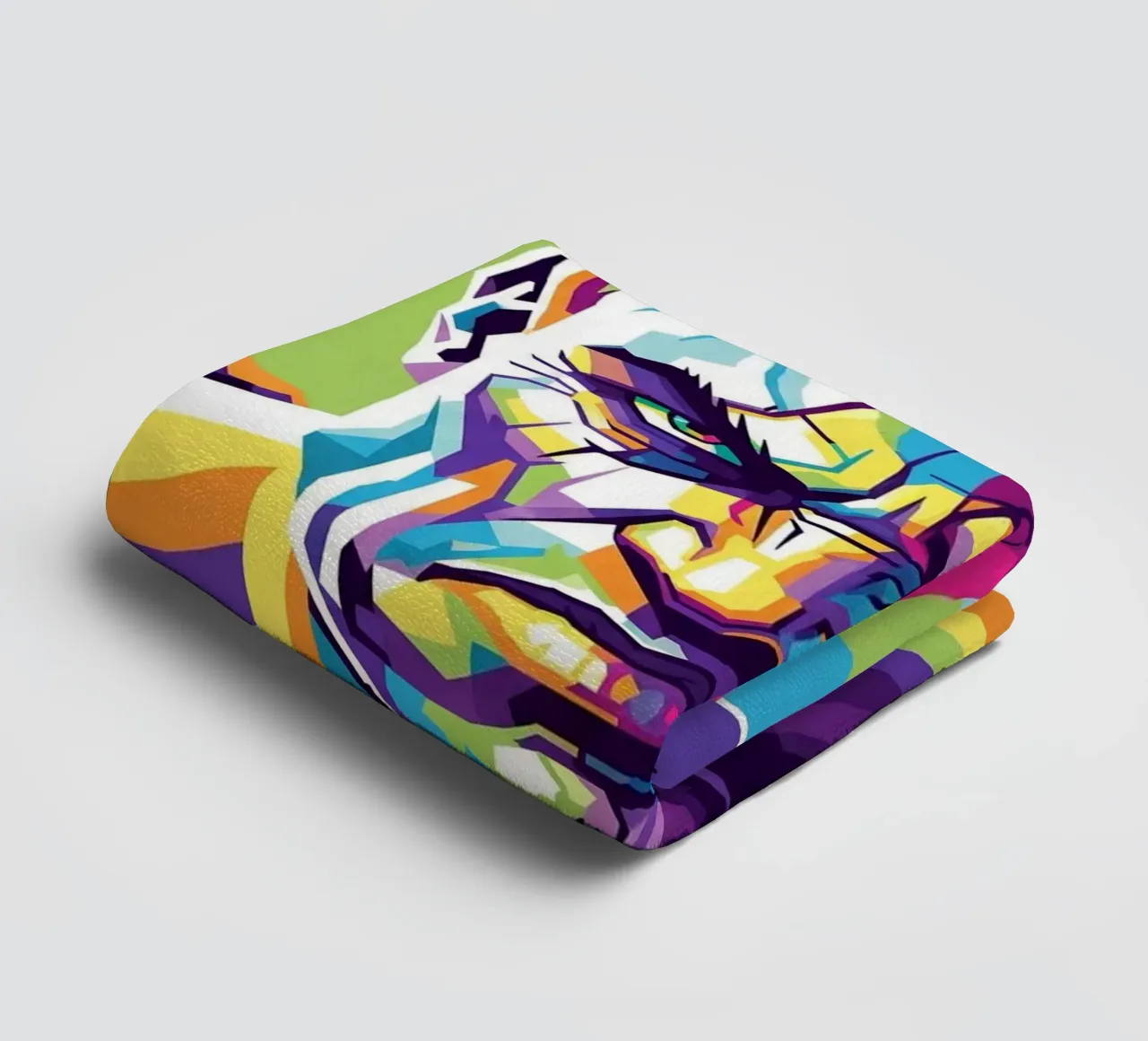 God Of War - WPAP art style (4) towel by Hantamrata