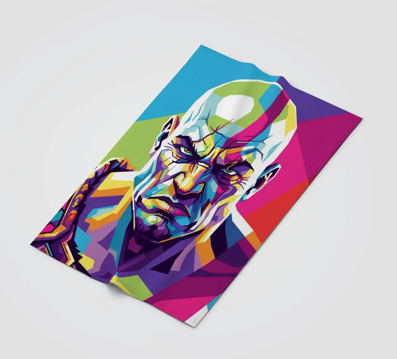 God Of War - Stile artistico WPAP (4) coperta in pile da Hantamrata