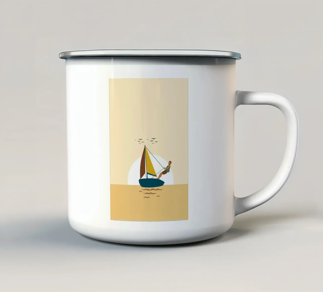 boating recreation adventure tazza in smalto da Histrol