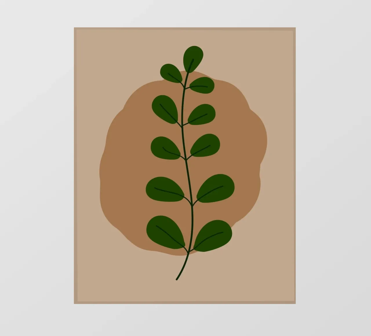 minimalist isolated leaf pellicola backlit da Histrol