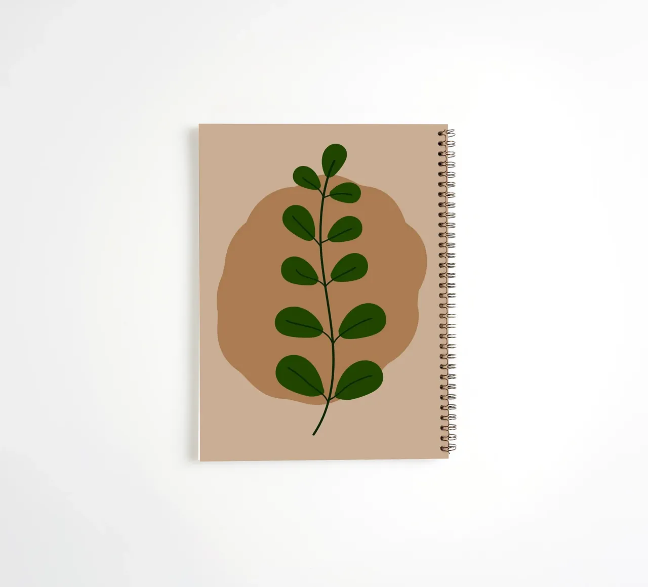 minimalist isolated leaf diario ad anelli da Histrol