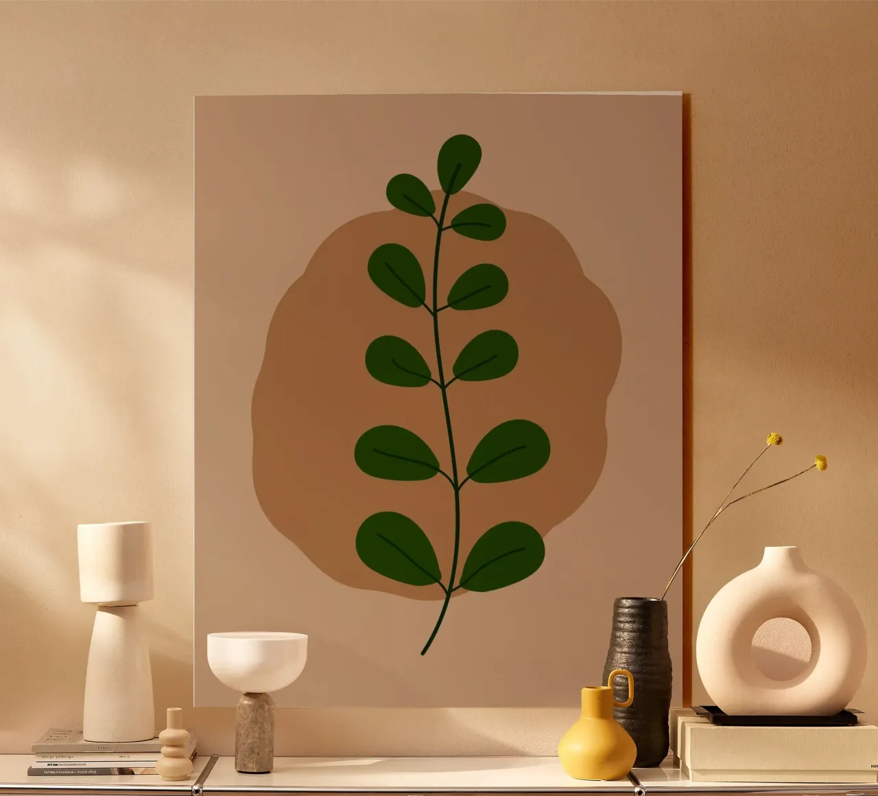 minimalist isolated leaf plexiglass da Histrol