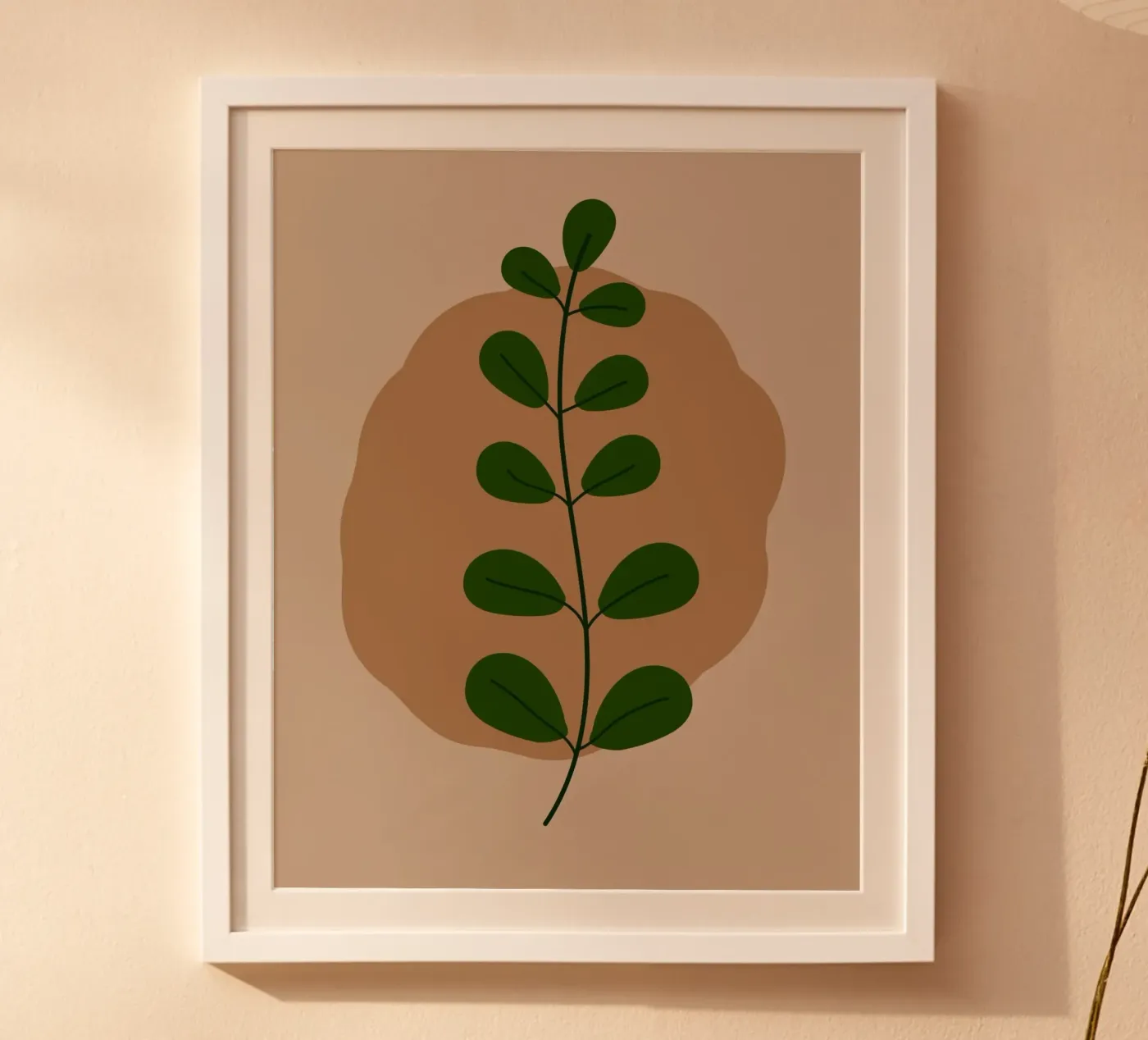 minimalist isolated leaf poster da Histrol