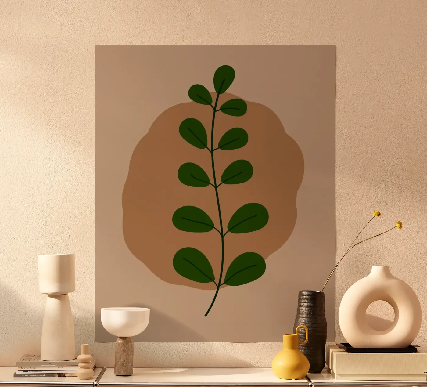 minimalist isolated leaf poster da Histrol