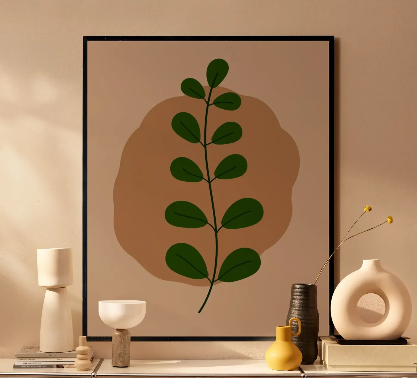 minimalist isolated leaf poster da Histrol