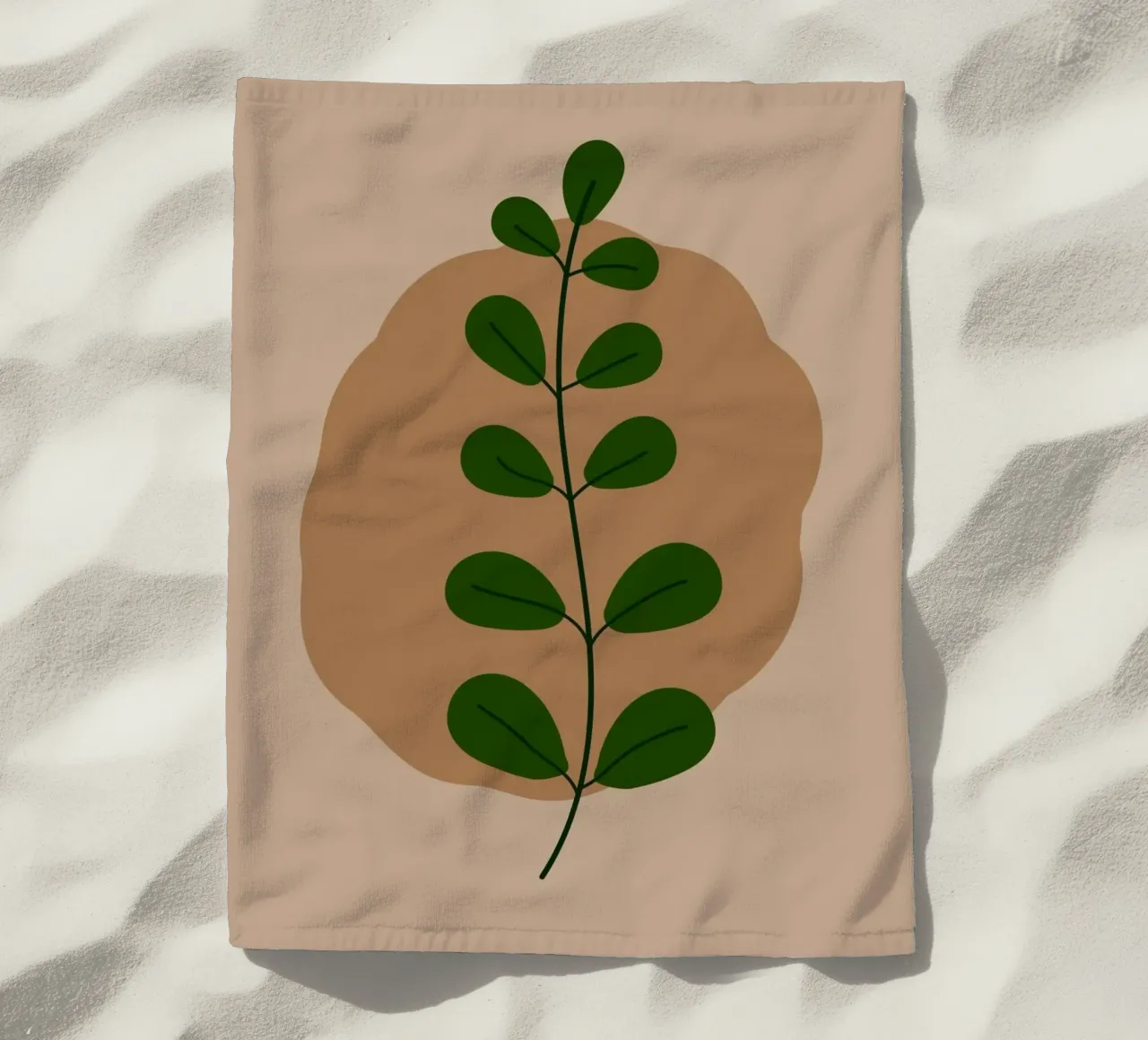 minimalist isolated leaf telo mare da Histrol