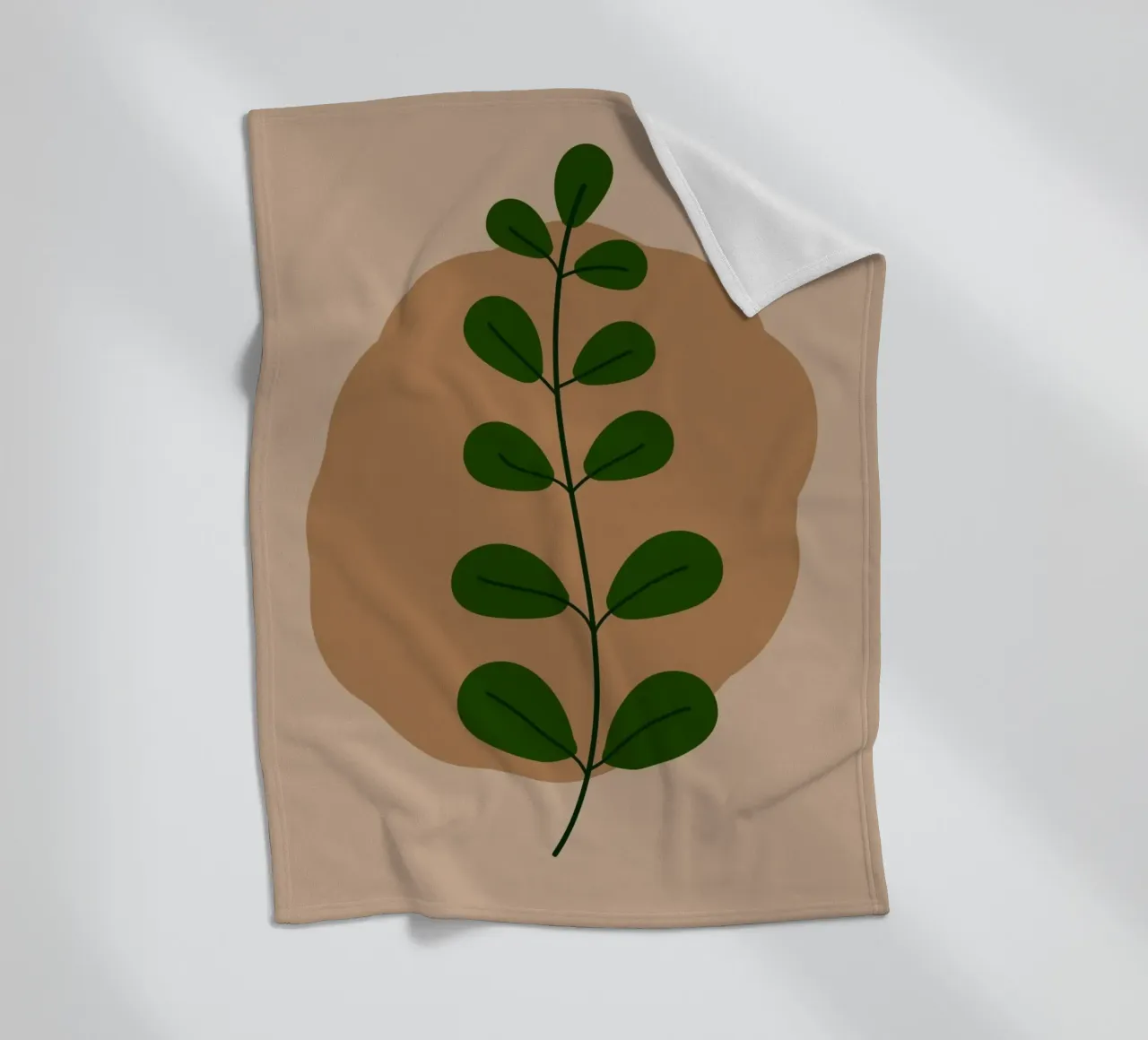 minimalist isolated leaf coperta in pile da Histrol