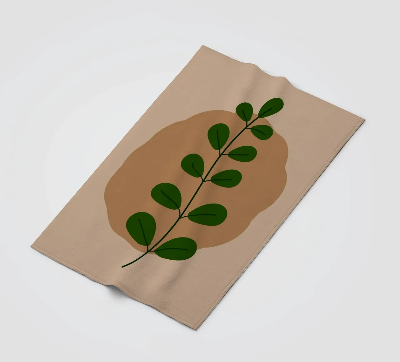 minimalist isolated leaf coperta in pile da Histrol