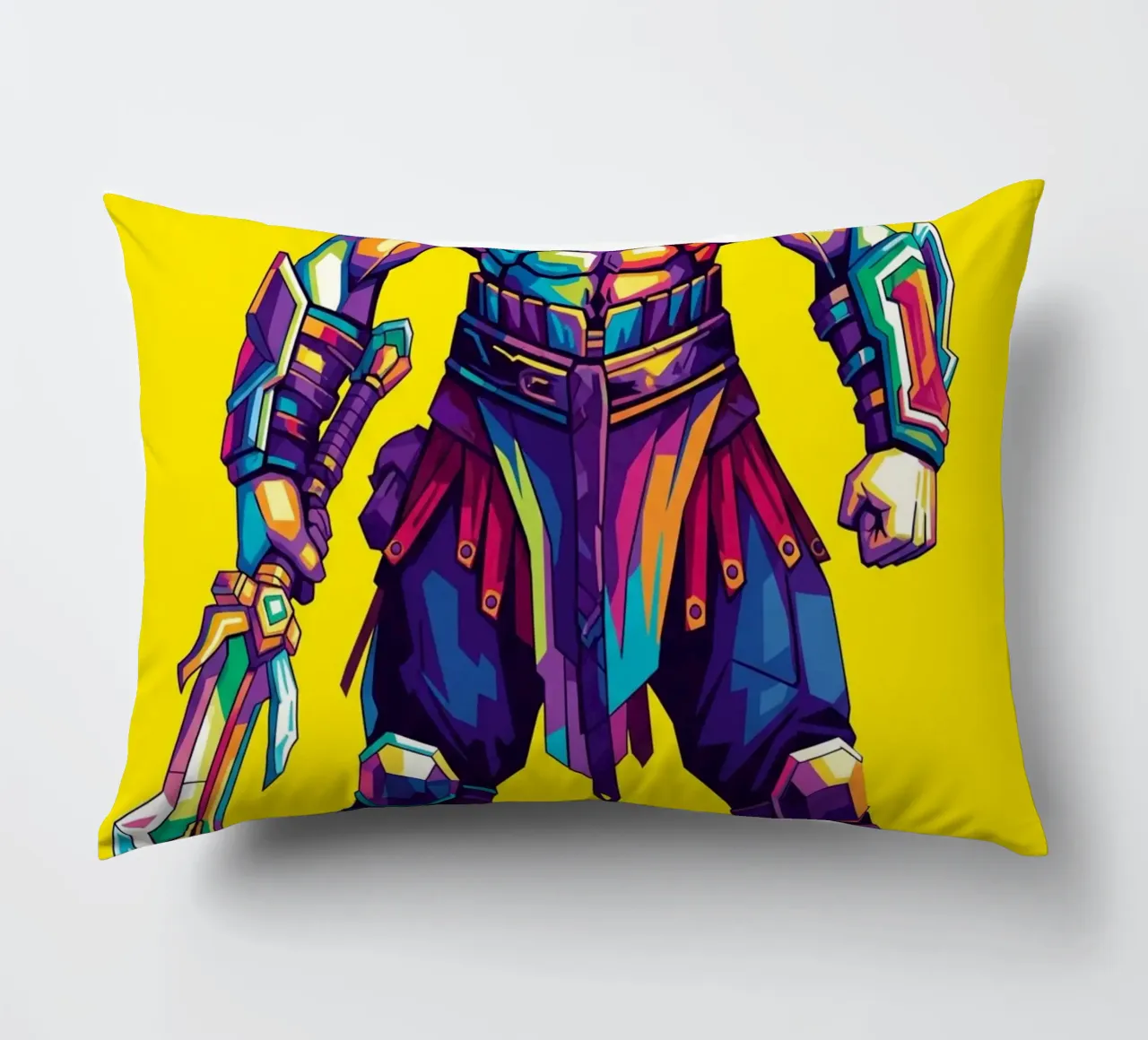 God Of War - WPAP art style (5) decorative cushion by Hantamrata
