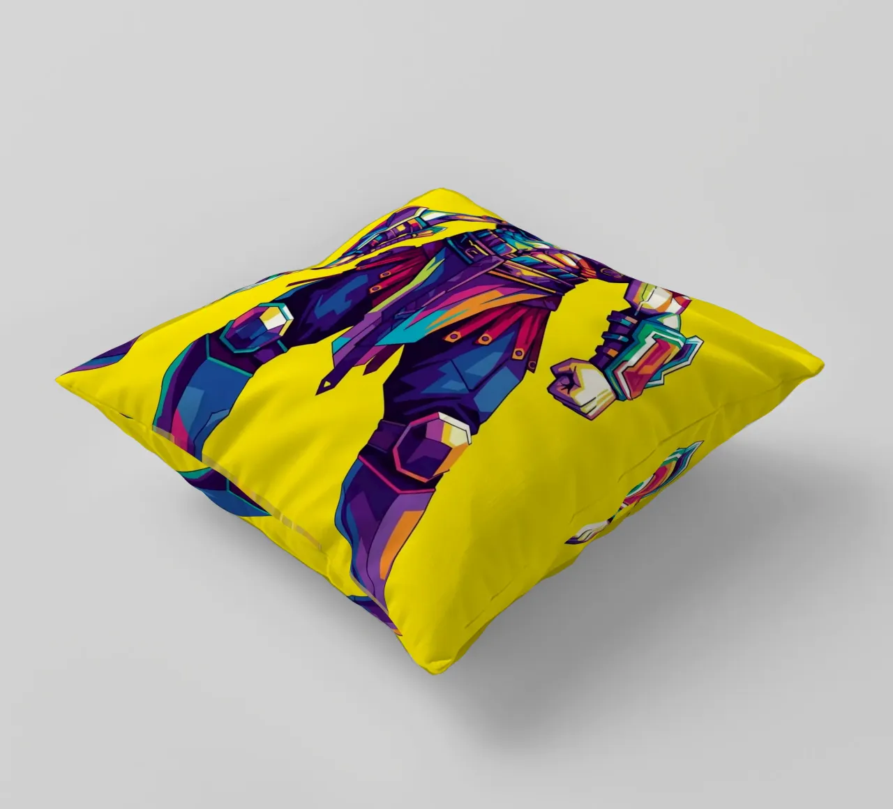 God Of War - WPAP art style (5) decorative cushion by Hantamrata