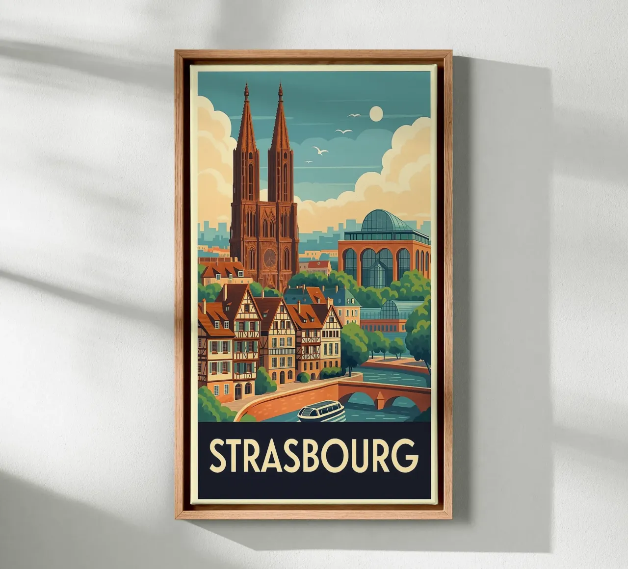 I più belli d'Europa - Strasburgo tela con Cornice a cassetta da Europe's Finest