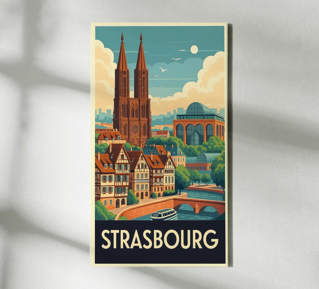 I più belli d'Europa - Strasburgo tela con Cornice a cassetta da Europe's Finest