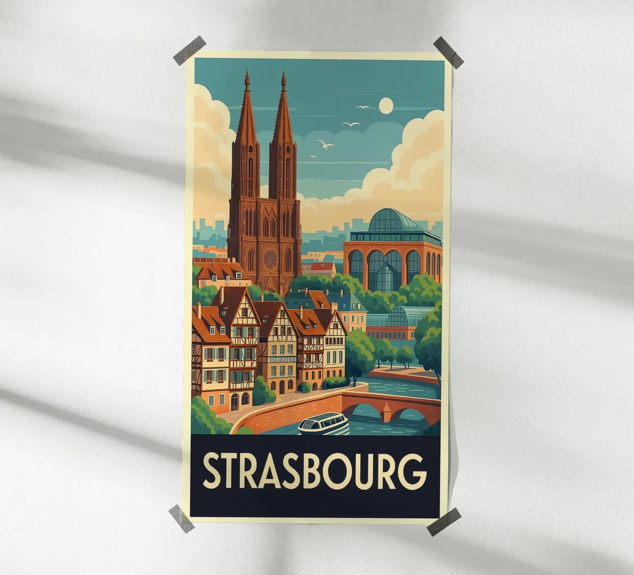 I più belli d'Europa - Strasburgo poster con telaio in plastica da Europe's Finest
