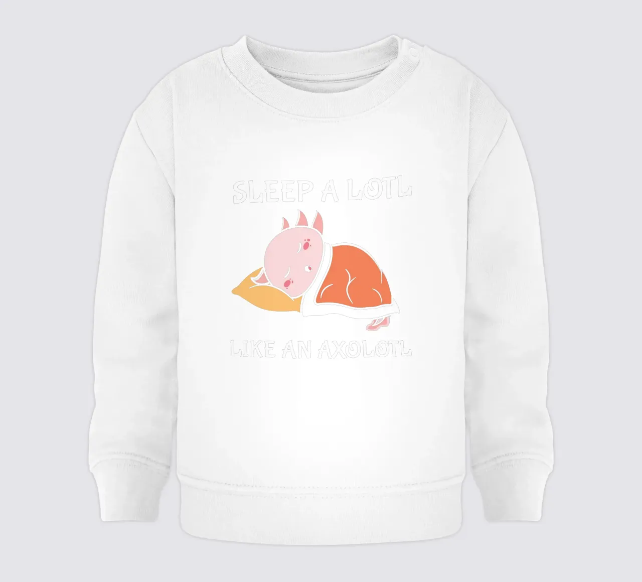 SLEEP A LOTL LIKE AN AXOLOTL felpa neonato da edsonramosart