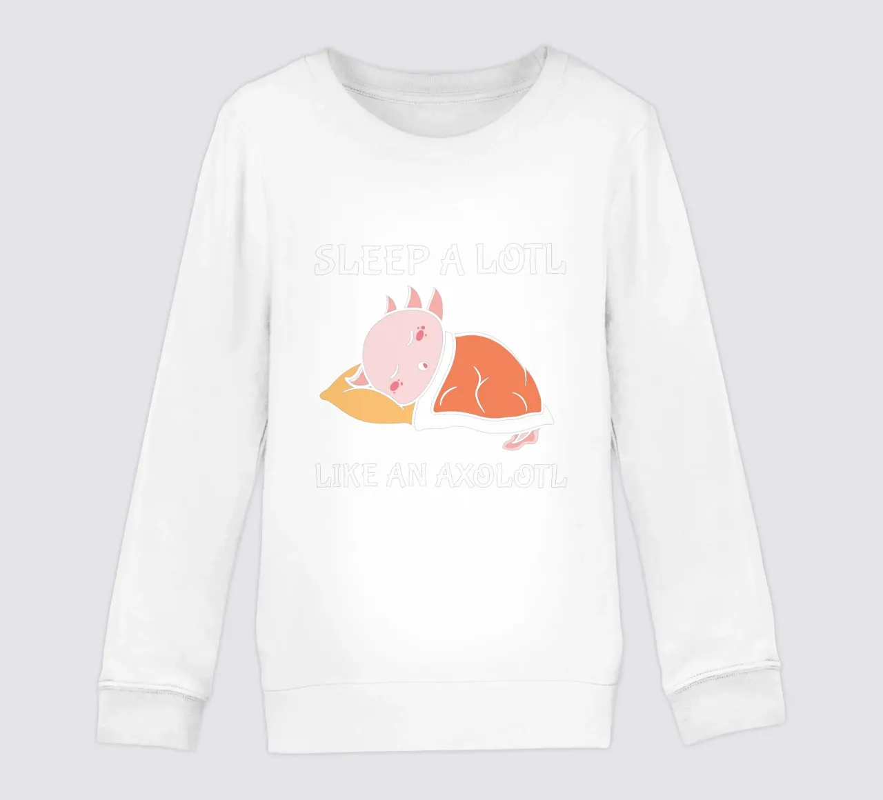 SLEEP A LOTL LIKE AN AXOLOTL felpa bambino da edsonramosart