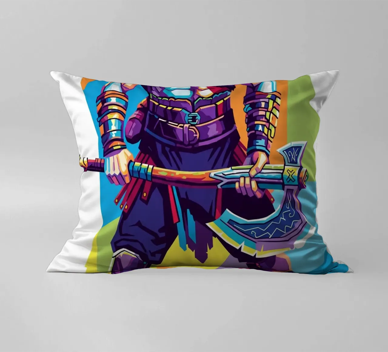 God Of War - WPAP art style (6) decorative cushion by Hantamrata