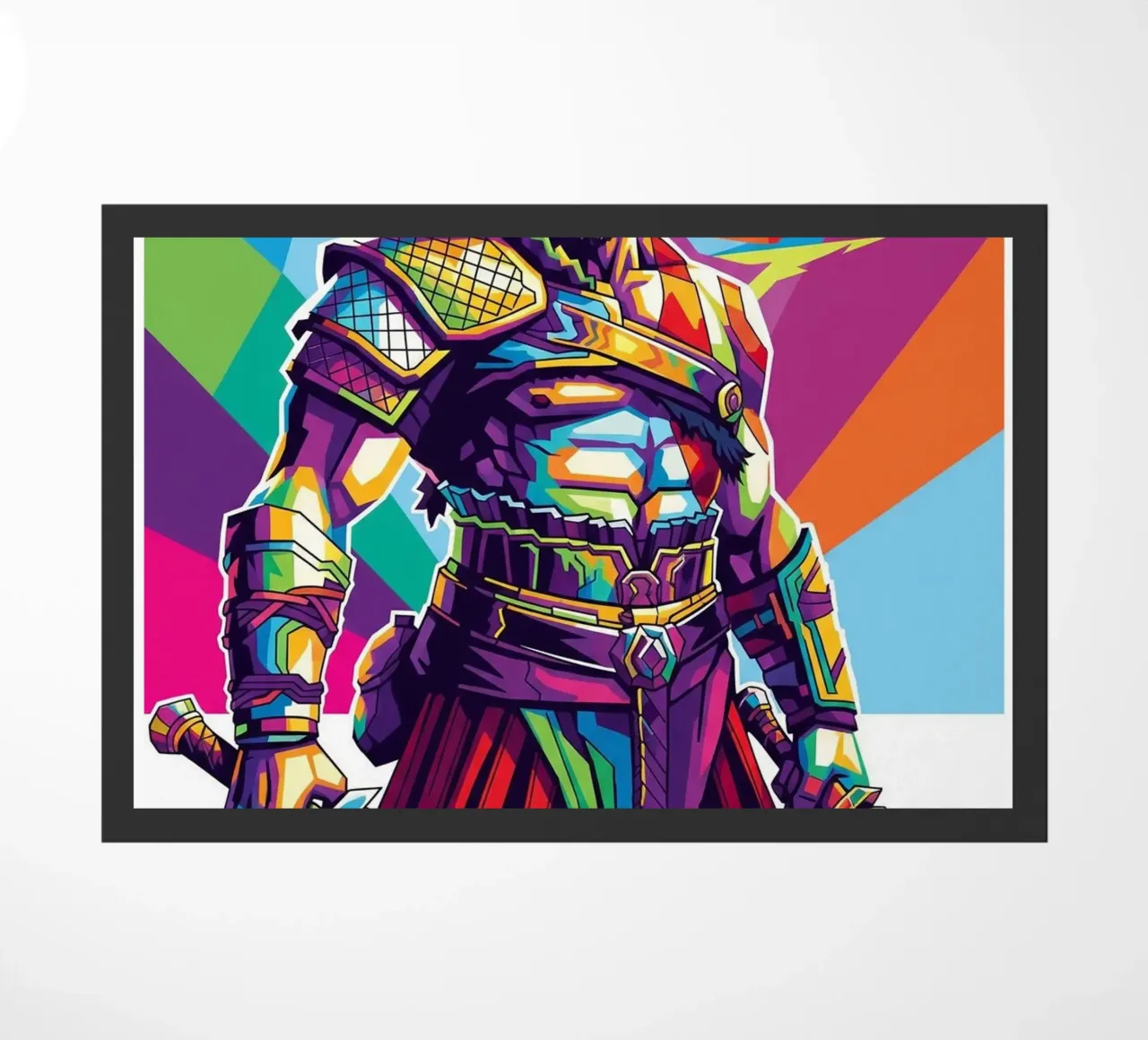 God Of War - WPAP art style (7) doormat by Hantamrata