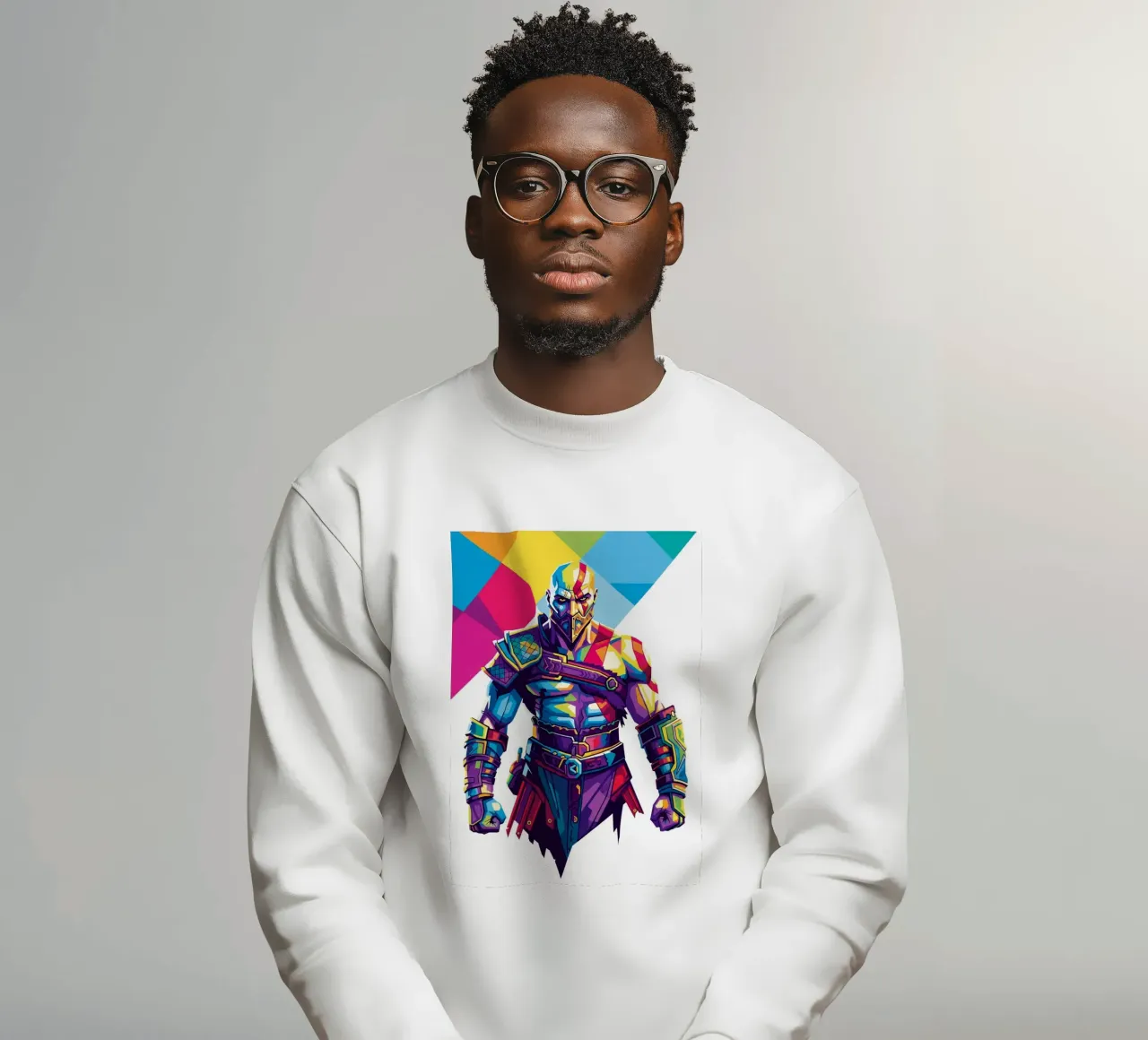 God Of War - Stile artistico WPAP (8) felpa da Hantamrata