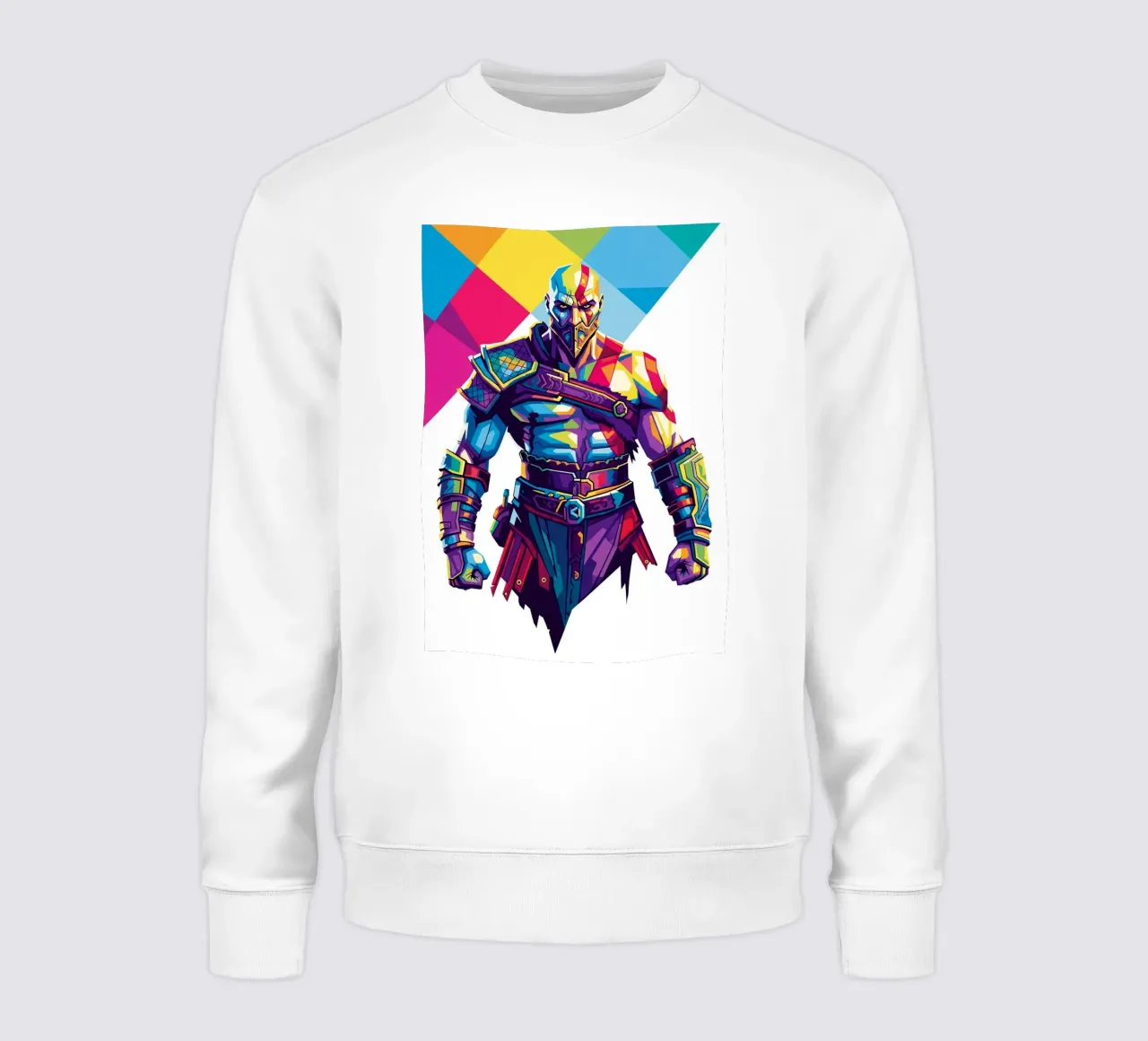 God Of War - Stile artistico WPAP (8) felpa da Hantamrata