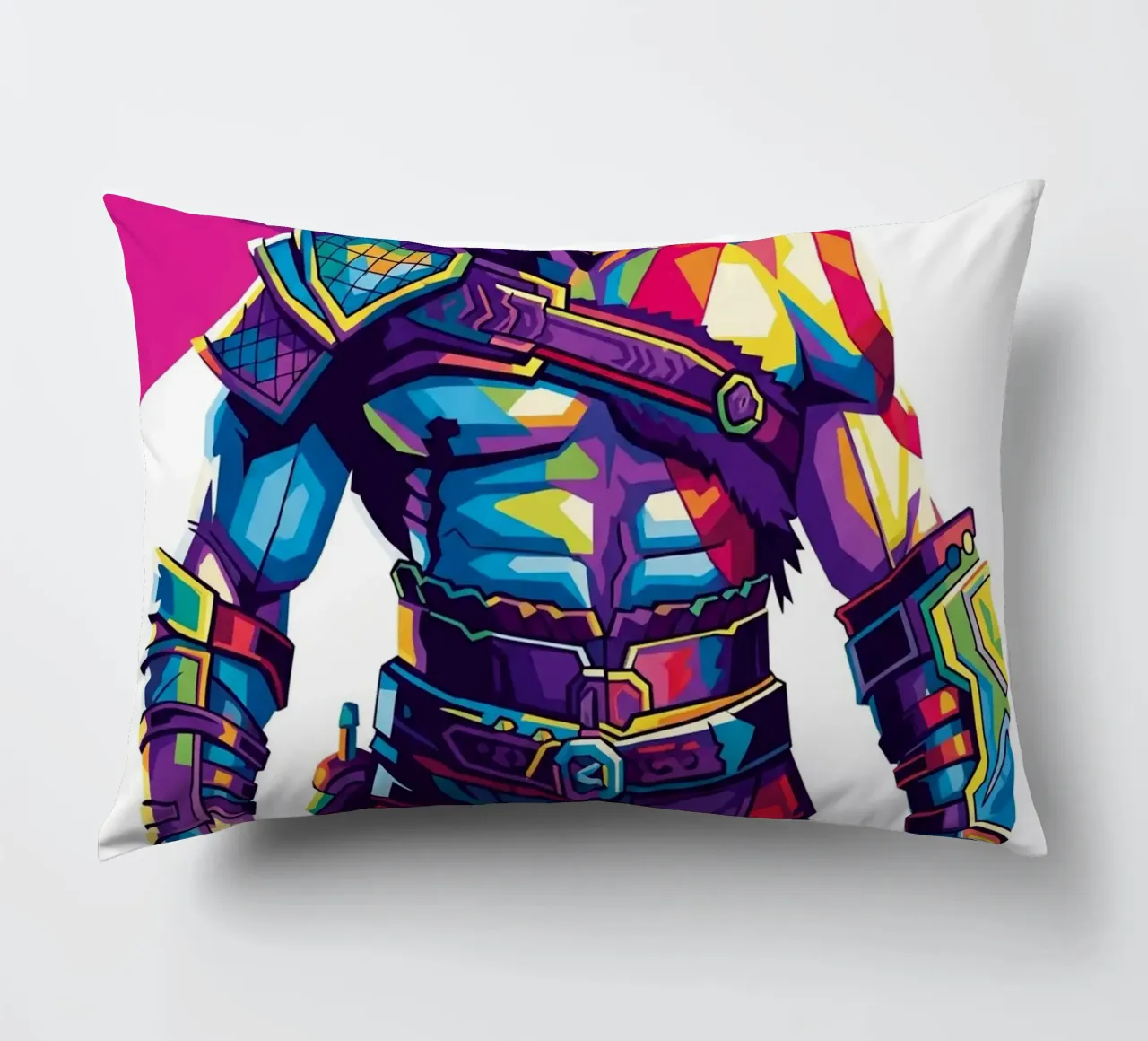 God Of War - WPAP art style (8) decorative cushion by Hantamrata