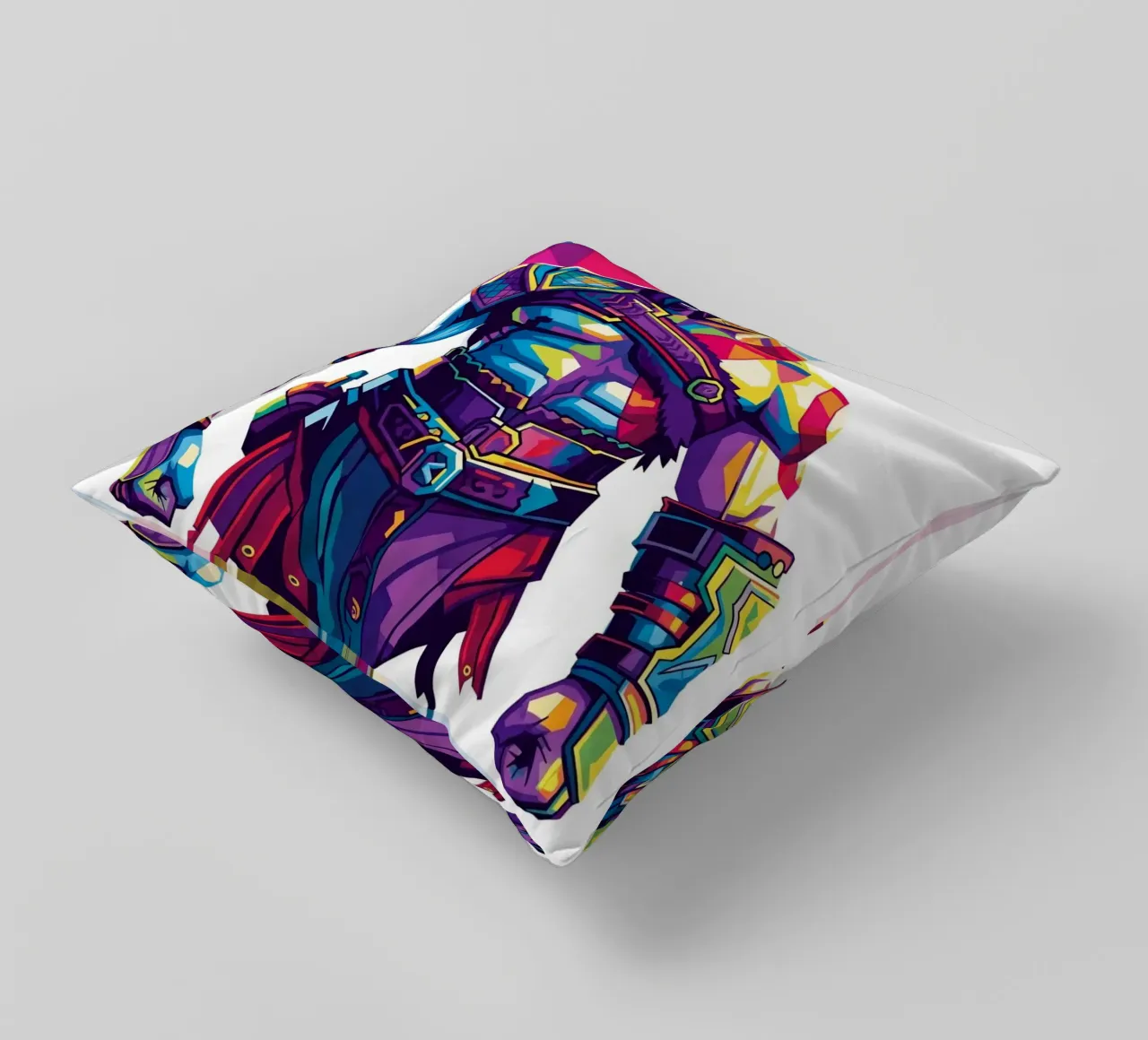 God Of War - WPAP art style (8) decorative cushion by Hantamrata