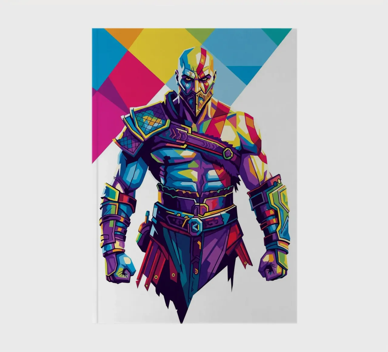 God Of War - WPAP art style (8) notebook by Hantamrata