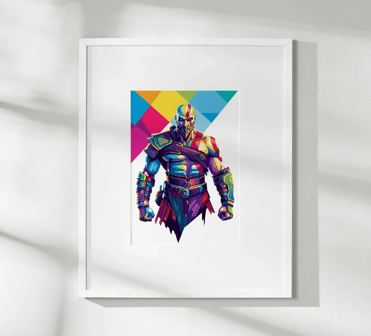 God Of War - WPAP art style (8) poster by Hantamrata