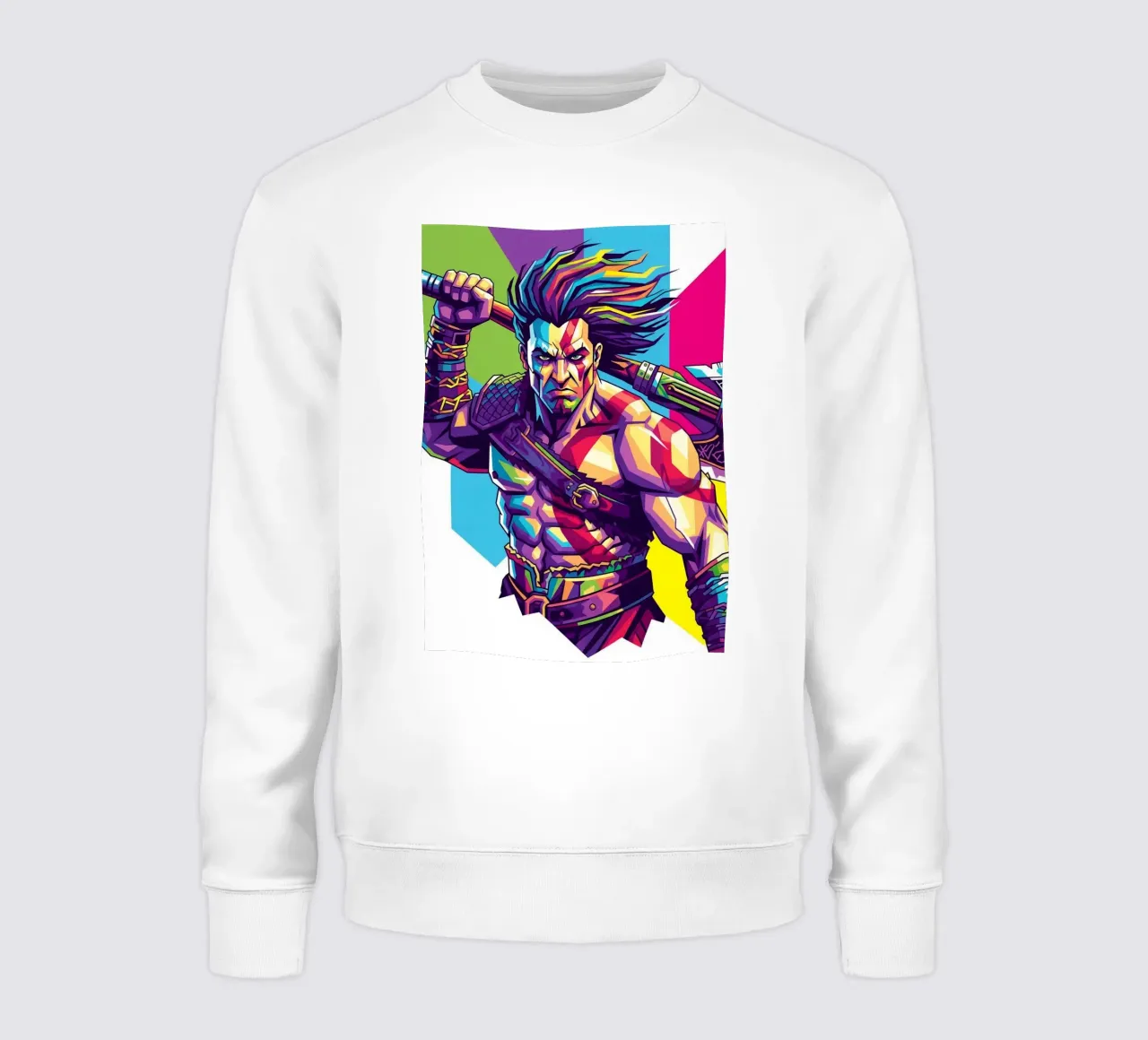 God Of War - Stile artistico WPAP (9) felpa da Hantamrata